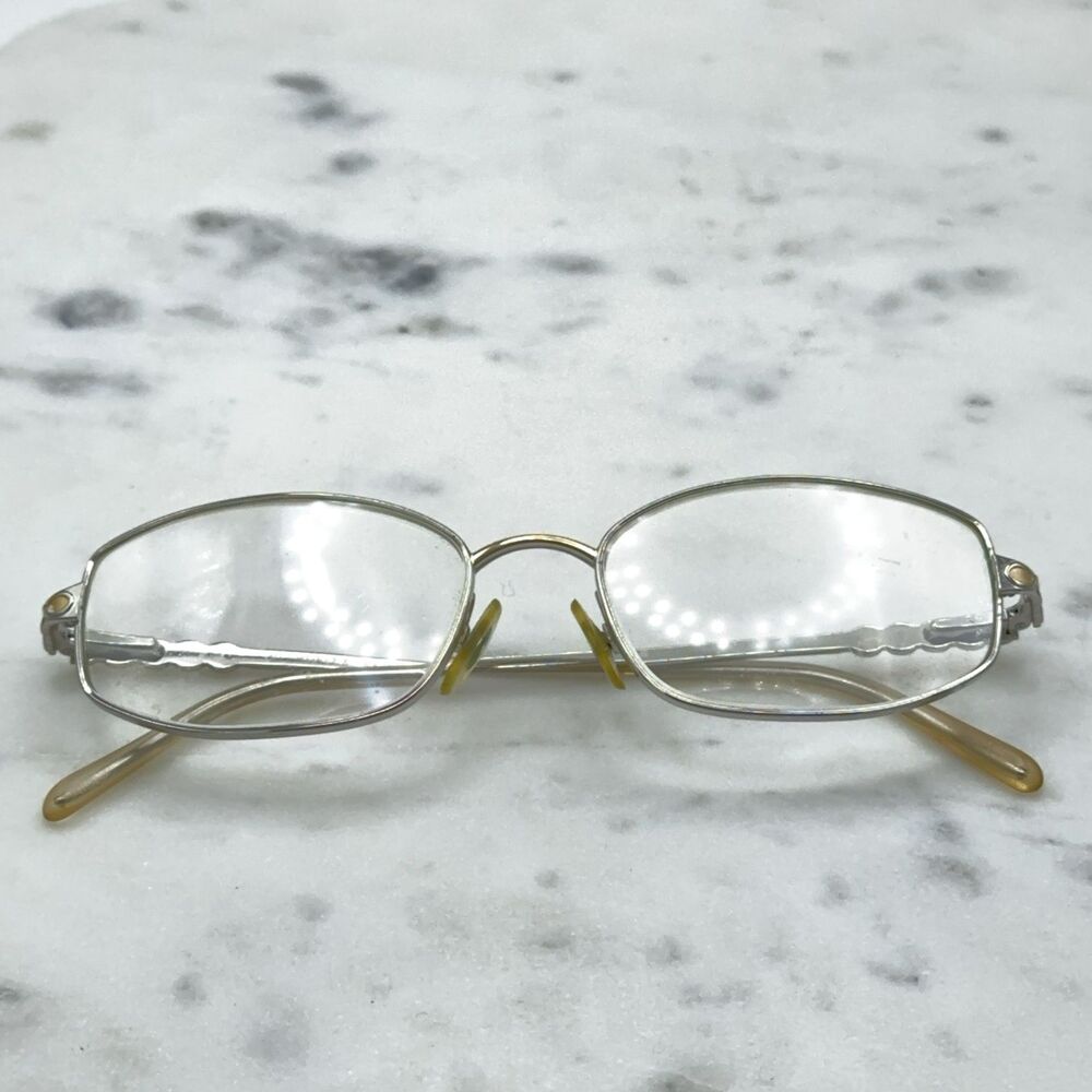 Sferoflex 2490 104 Full Rim Silver/Gold Metal Eyeglasses Frames Italy 49-16-130